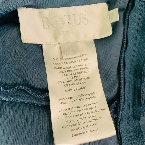 David's Bridal Mesh Dress with Peasant Skirt NWT Size 22 - Picture 5 of 5